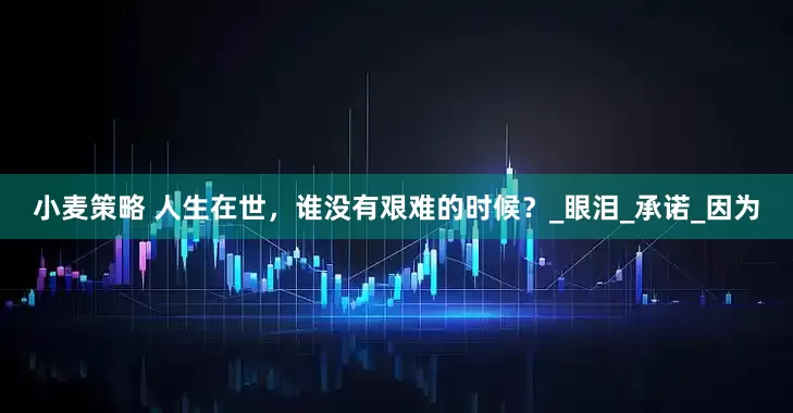 小麦策略 人生在世，谁没有艰难的时候？_眼泪_承诺_因为